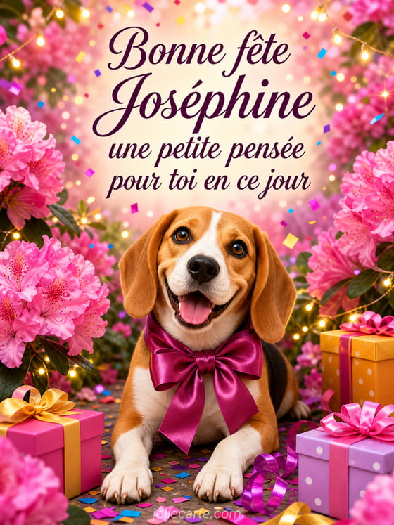Carte bonne fête Joséphine