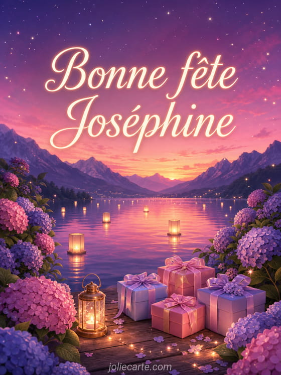 Carte bonne fête Joséphine