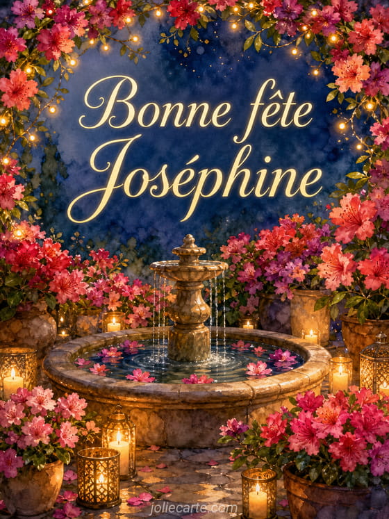Carte bonne fête Joséphine