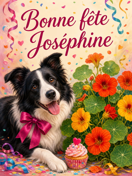 Carte bonne fête Joséphine