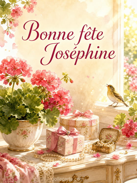 Carte bonne fête Joséphine