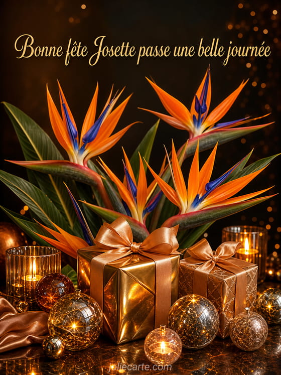 Carte bonne fête Josette