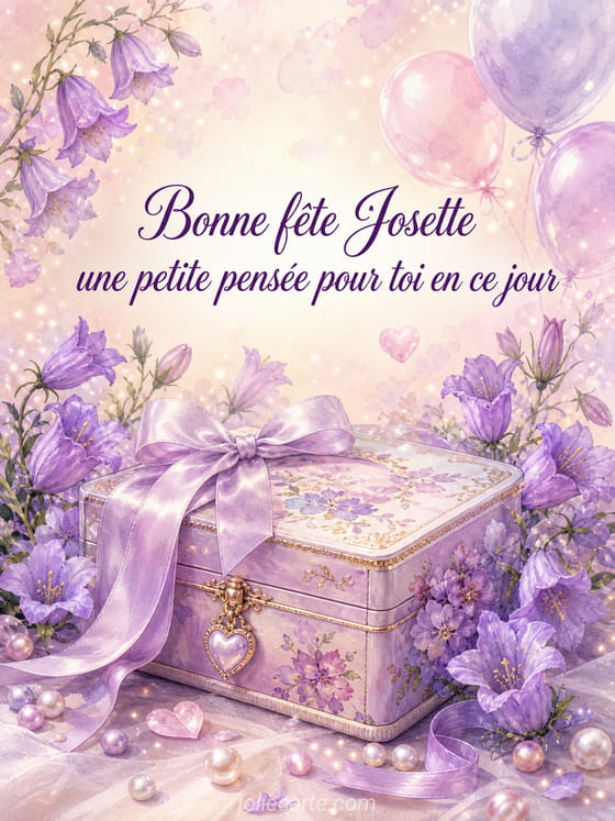 Carte bonne fête Josette