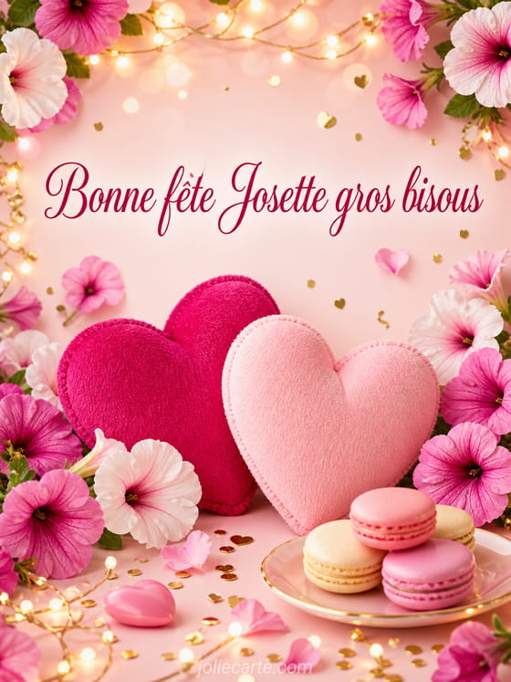 Carte bonne fête Josette