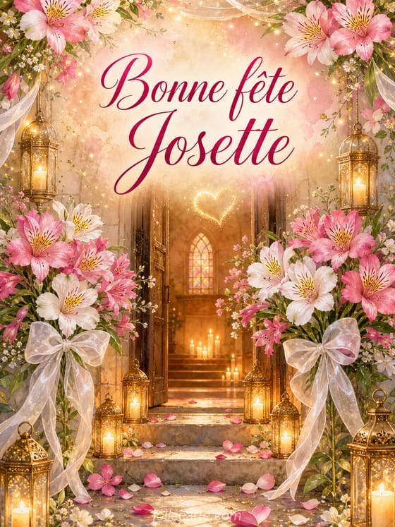 Carte bonne fête Josette