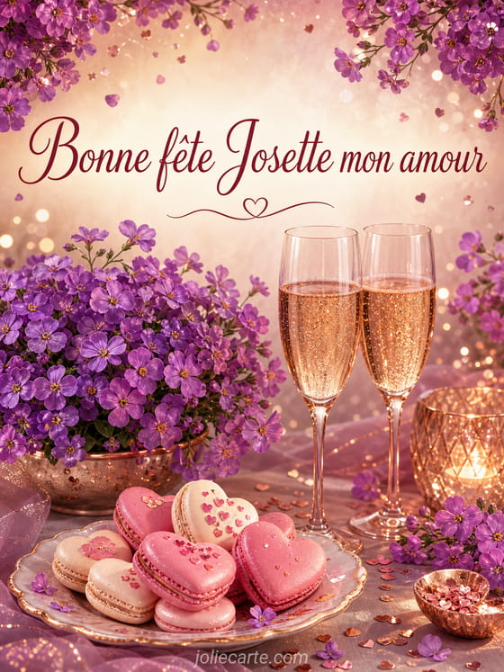 Carte bonne fête Josette