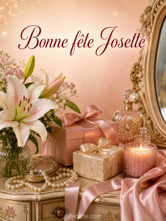 Carte bonne fête Josette