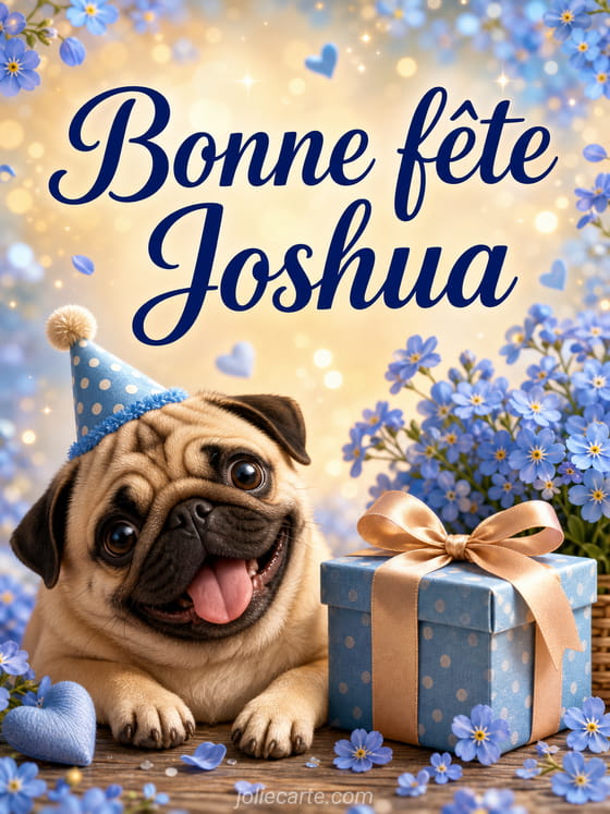 Carte bonne fĂȘte Joshua
