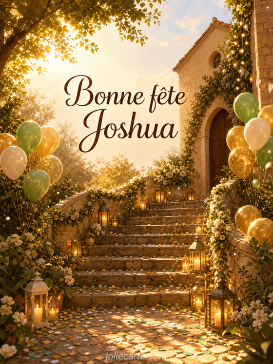 Carte bonne fĂȘte Joshua