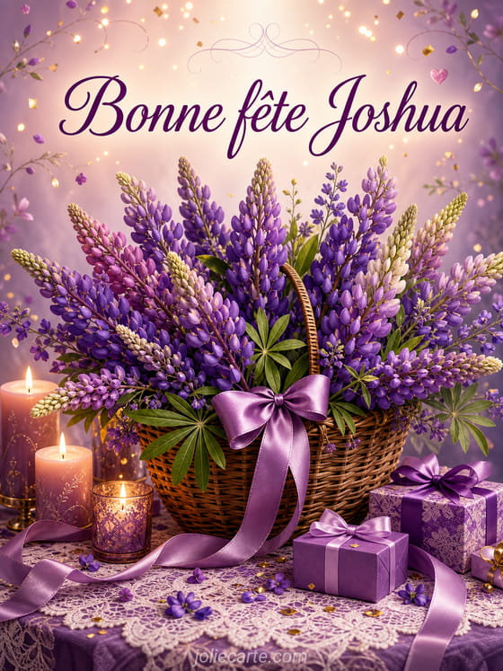 Carte bonne fĂȘte Joshua