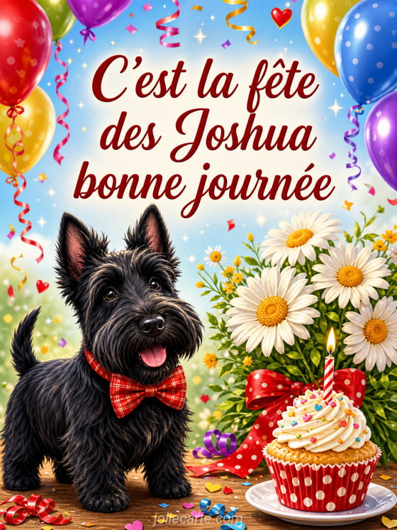 Carte bonne fĂȘte Joshua