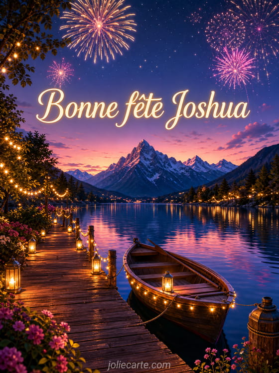 Carte bonne fĂȘte Joshua