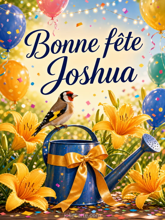 Carte bonne fĂȘte Joshua