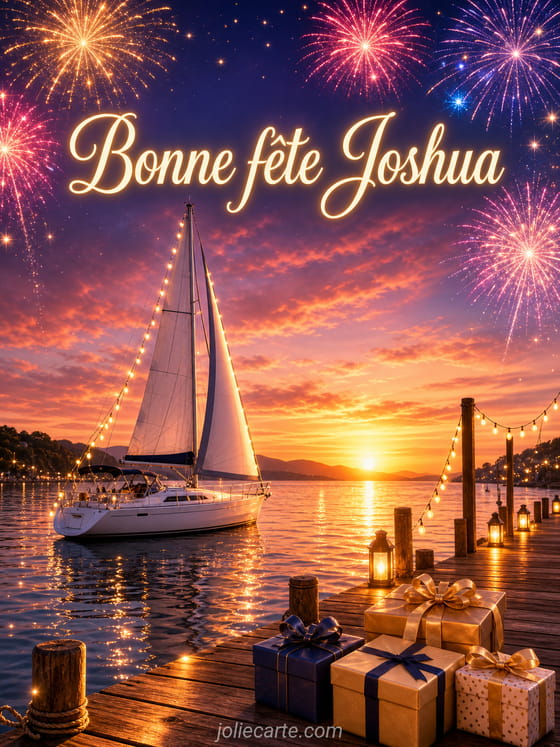 Carte bonne fĂȘte Joshua