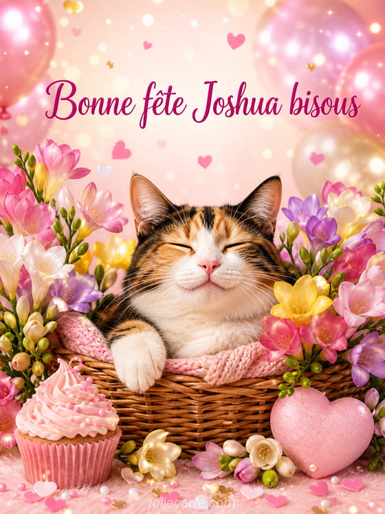 Carte bonne fĂȘte Joshua