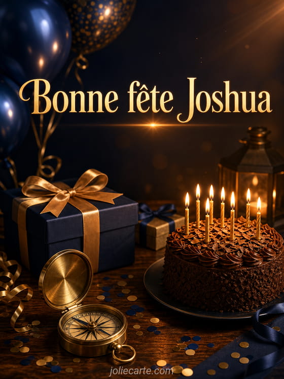 Carte bonne fĂȘte Joshua