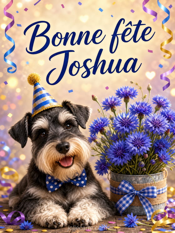 Carte bonne fĂȘte Joshua