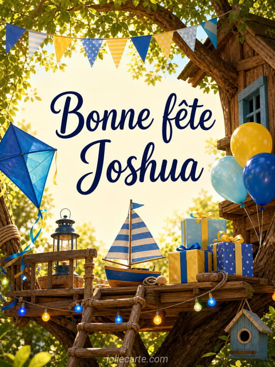 Carte bonne fĂȘte Joshua