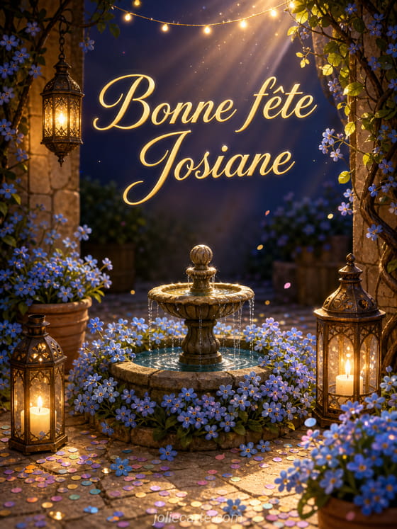 Carte bonne fête Josiane