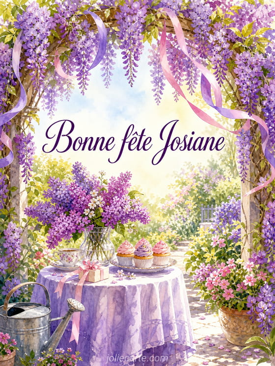 Carte bonne fête Josiane