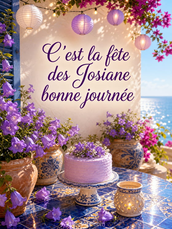 Carte bonne fête Josiane