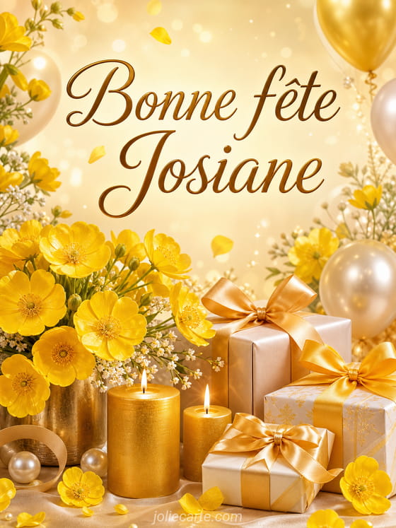 Carte bonne fête Josiane