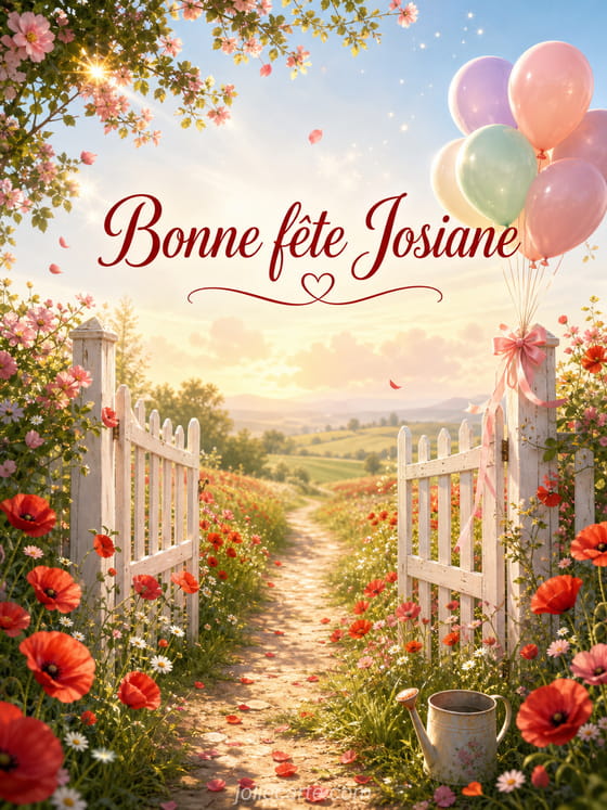 Carte bonne fête Josiane