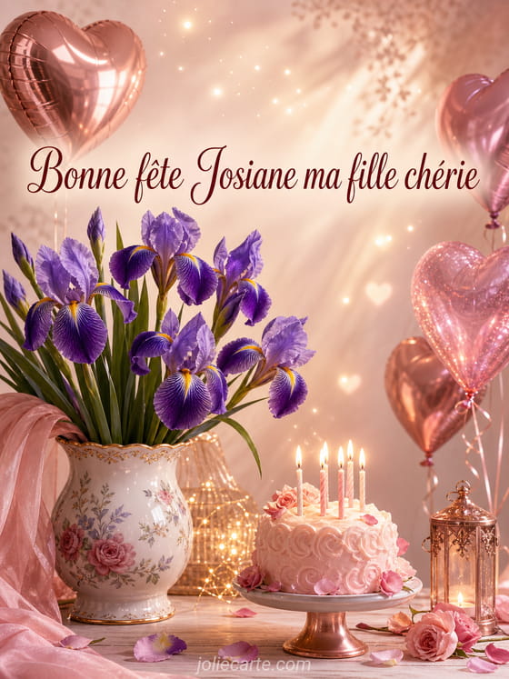 Carte bonne fête Josiane