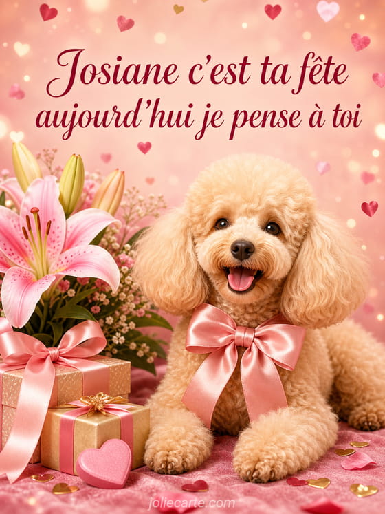 Carte bonne fête Josiane