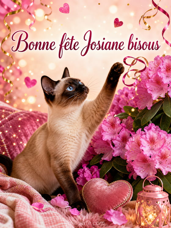 Carte bonne fête Josiane