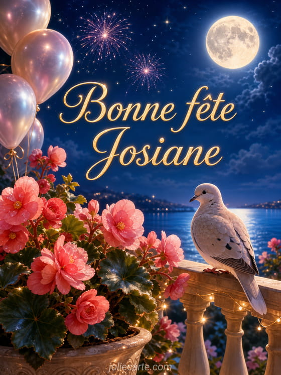 Carte bonne fête Josiane