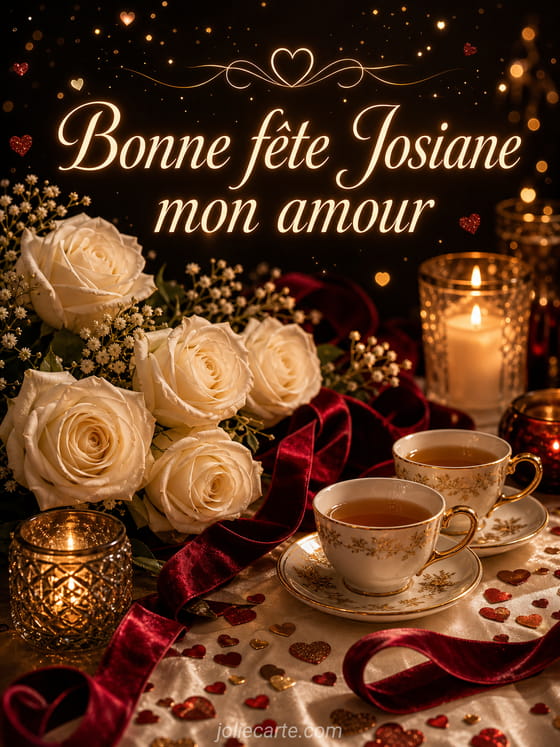 Carte bonne fête Josiane