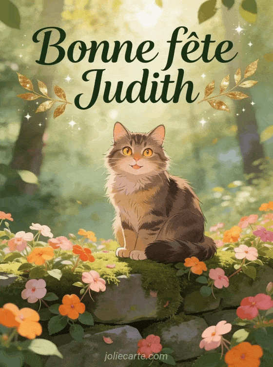 Bonne fête Judith - Bonne fete judith gif anime