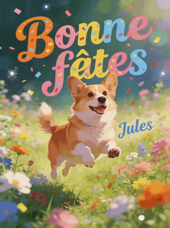 Bonne fête Jules - Jules gif bonne fete gratuit