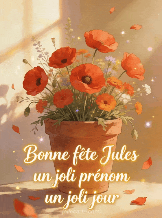 Bonne fête Jules - Bonne fete jules fleurs