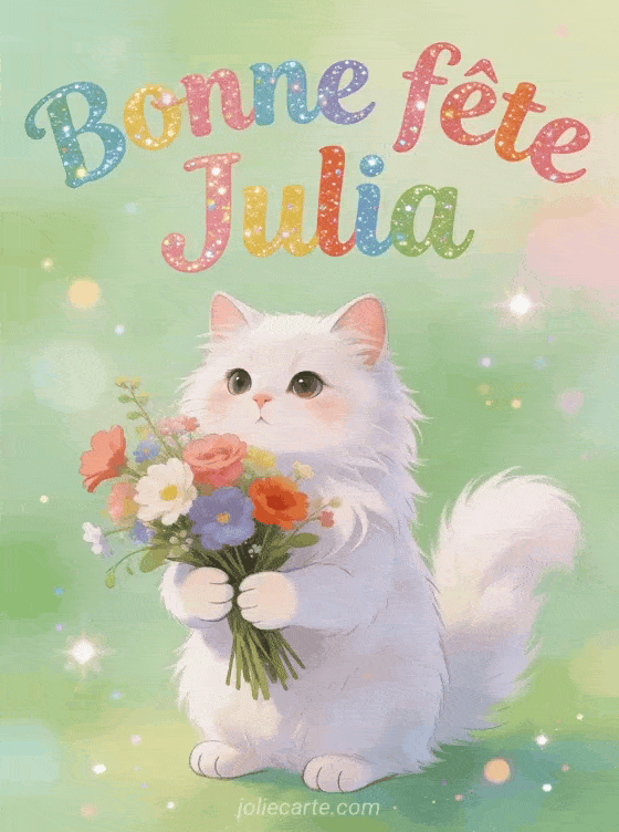 Bonne fête Julia - Julia gif bonne fete