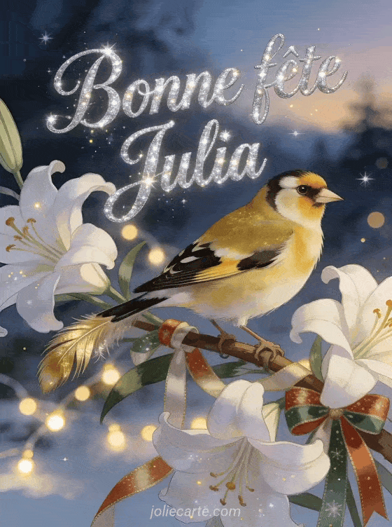 Bonne fête Julia - Bonne fete julia gif