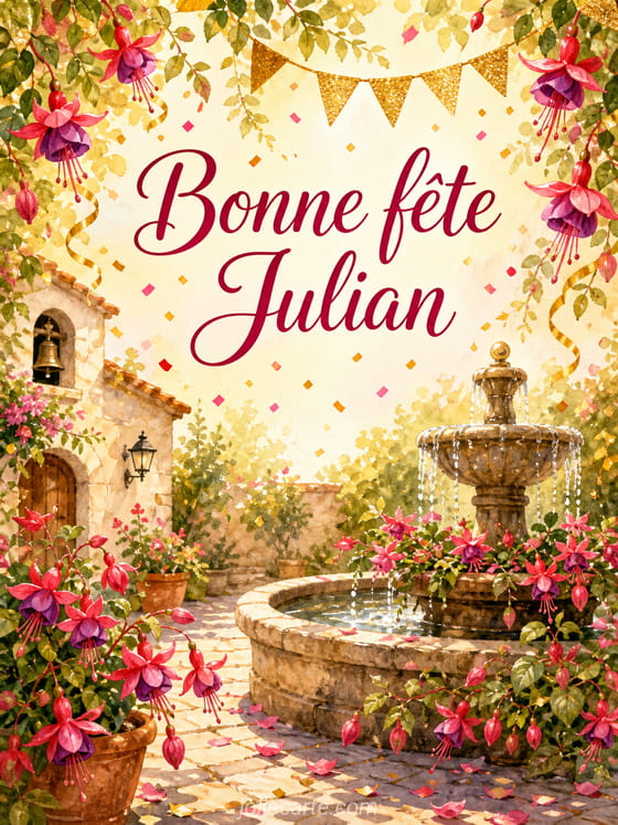 Carte bonne fĂȘte Julian