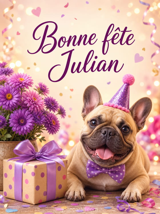 Carte bonne fĂȘte Julian