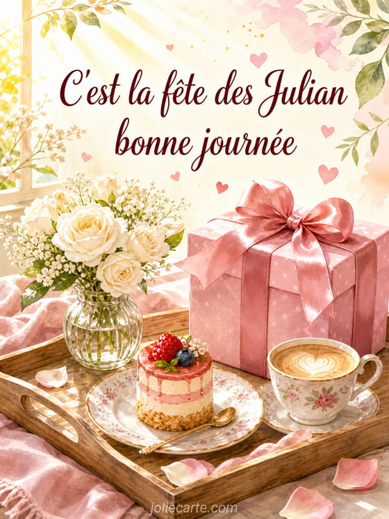 Carte bonne fĂȘte Julian