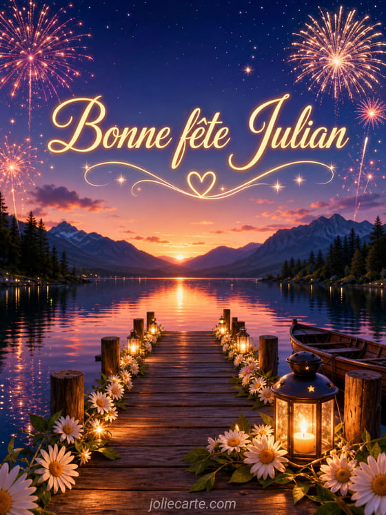 Carte bonne fĂȘte Julian