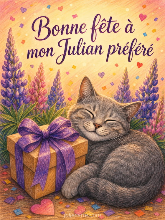 Carte bonne fĂȘte Julian
