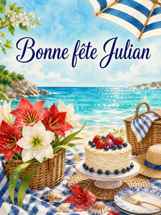Carte bonne fĂȘte Julian