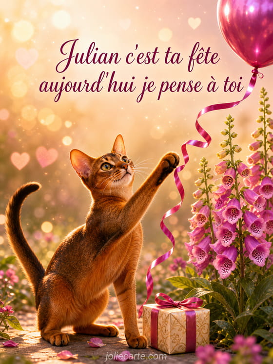 Carte bonne fĂȘte Julian