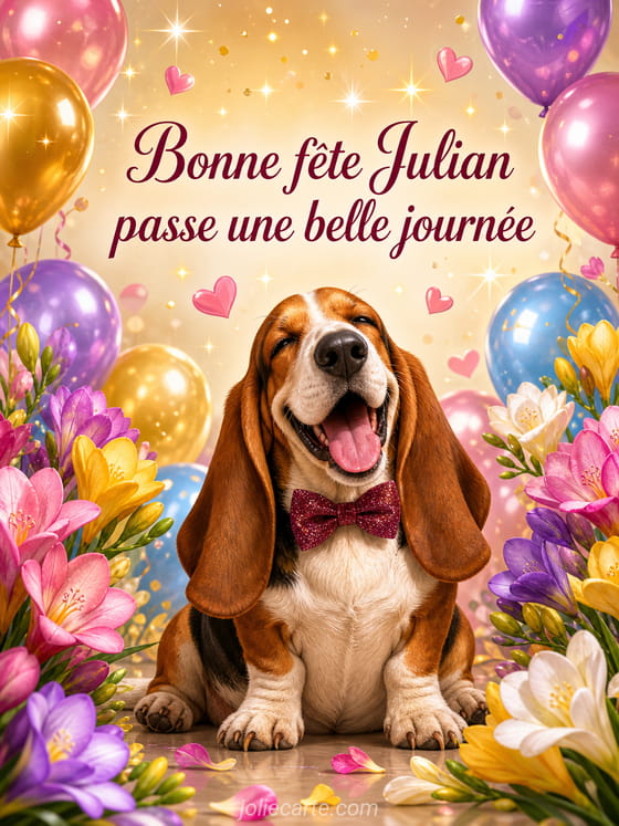Carte bonne fĂȘte Julian