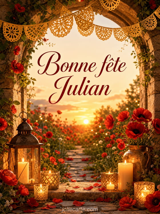 Carte bonne fĂȘte Julian
