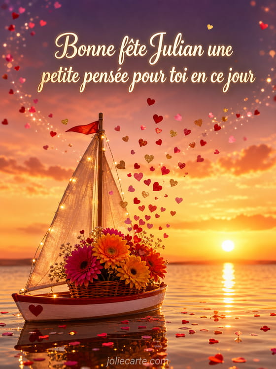 Carte bonne fĂȘte Julian