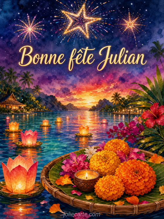 Carte bonne fĂȘte Julian