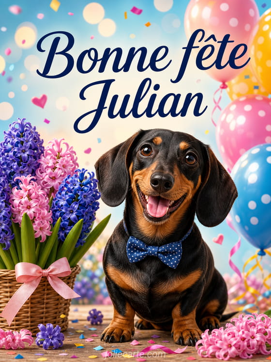 Carte bonne fĂȘte Julian