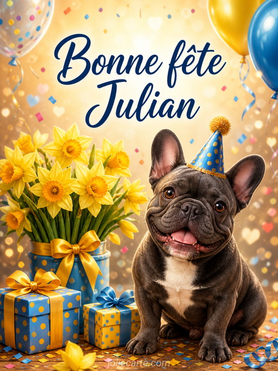 Carte bonne fĂȘte Julian